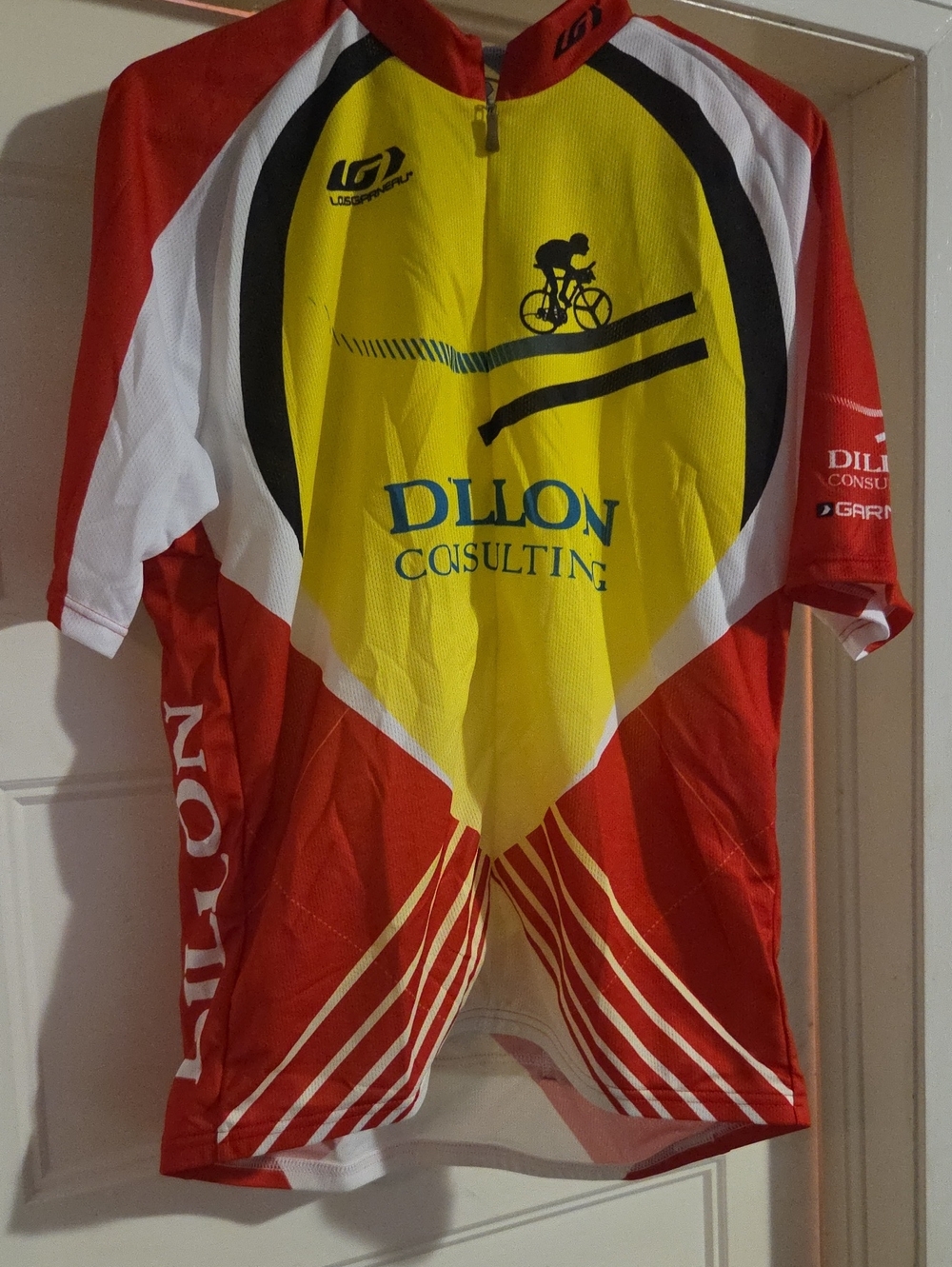 Dillon Consulting Cycling Jersey - Yellow & Red